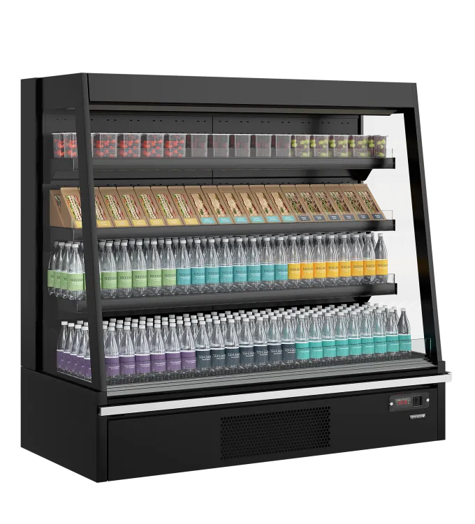 Vitrine réfrigérée pour supermarché Galaxy+ GPL14 Noir HC - Tefcold