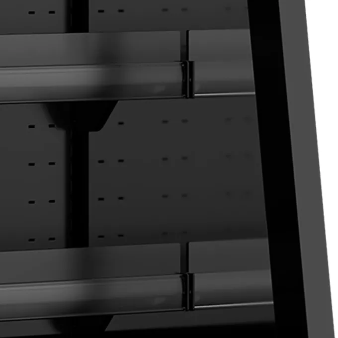Vitrine réfrigérée pour supermarché Galaxy+ GPL14 Noir HC - Tefcold