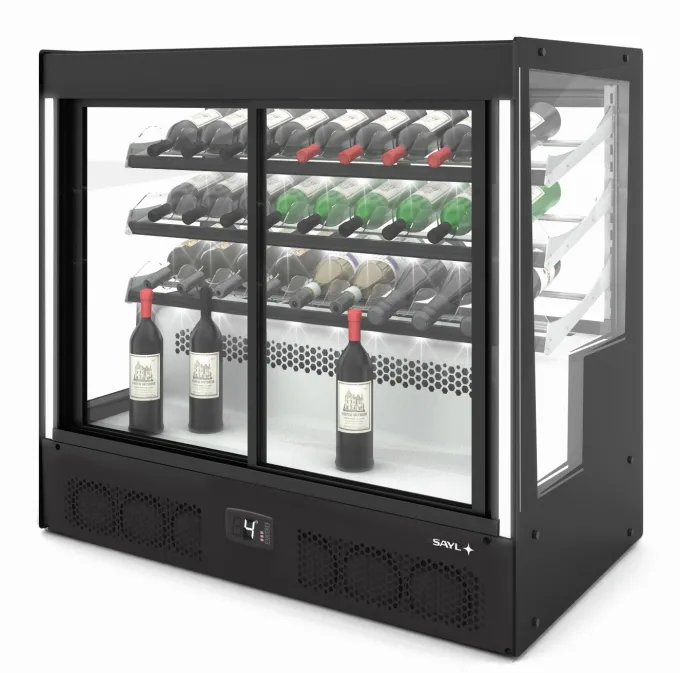 Vitrine Réfrigérée pour Vin Série COMPAK Accès Porte Arrière - 1015x950 mm - SAYL