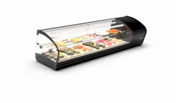 Vitrine Réfrigérée Tapas Bacs GN 1/3 Série shark 2P avec Groupe à Distance sans Bacs - L 1190 / 1540 mm - Sayl