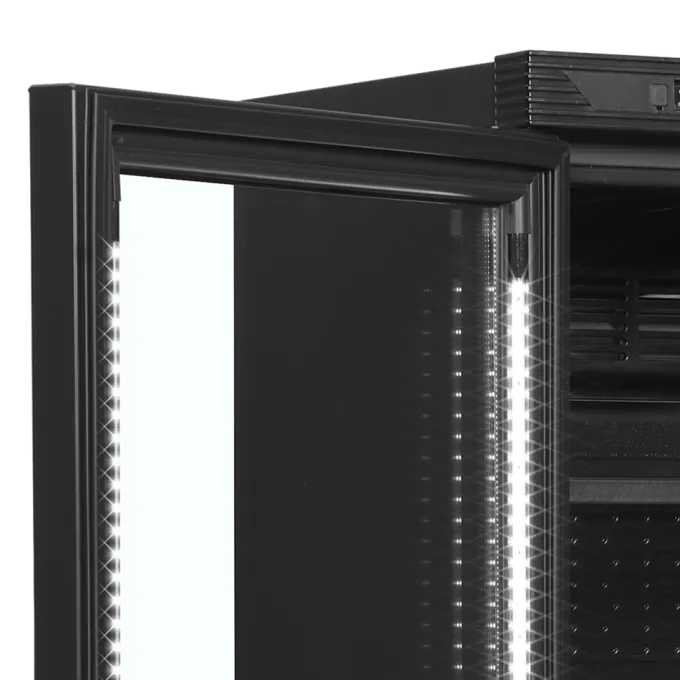 Vitrine Réfrigérée Vitrée Réversible CEV425 - Couleur Noire - TEFCOLD