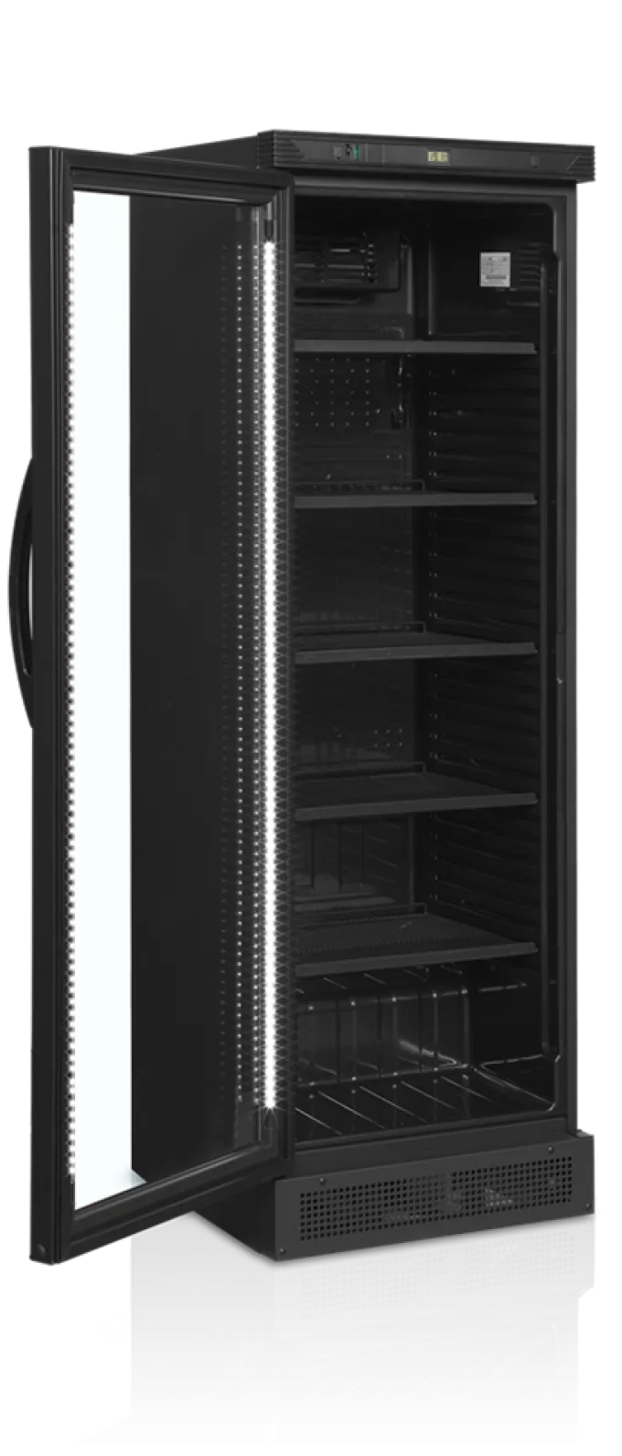 Vitrine Réfrigérée Vitrée Réversible CEV425 - Couleur Noire - TEFCOLD