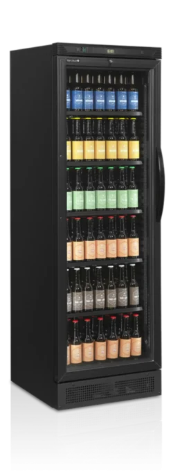Vitrine Réfrigérée Vitrée Réversible CEV425 - Couleur Noire - TEFCOLD