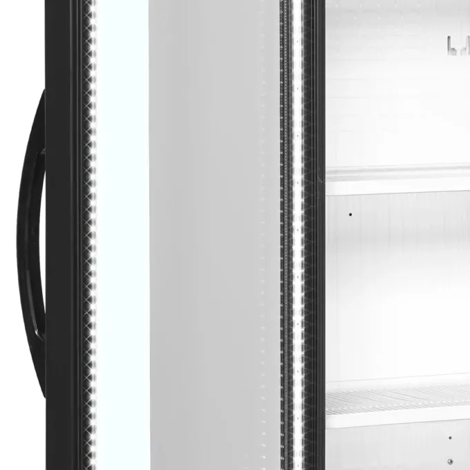 Vitrine Réfrigérée Vitrée Réversible CEV425 1 DEL L/H - Noire - TEFCOLD