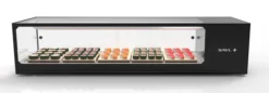 Vitrine Sushi Série LOGIC Cuve Plane avec Groupe Déporté - L 1190 mm - SAYL