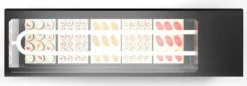 Vitrine Sushi Série LOGIC Cuve Plane avec Groupe Déporté - L 1540 mm - SAYL
