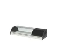 Vitrine à tapas Inox à Poser Fond Plat L 1050 x H 255 mm - Coreco