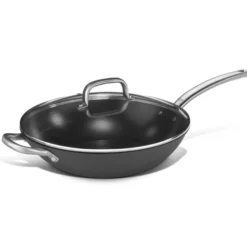 Wok avec Couvercle Fonte d'Acier Léger 32 cm - Pujadas