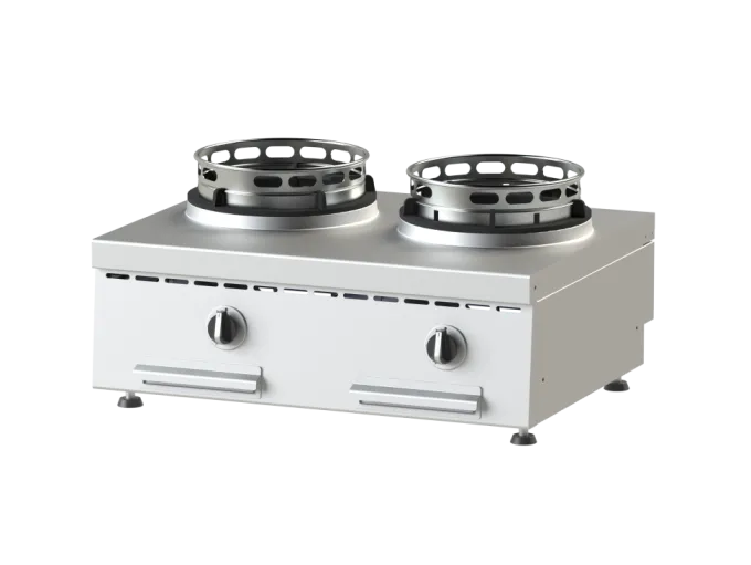 Wok Gaz de Table - 2 Bruleurs - 2 x 11.5 kW - NAYATI