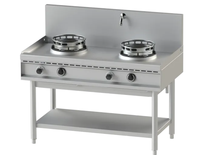 Wok Gaz Serie 700 - 2 Bruleurs - 2 x 13 kW - NAYATI