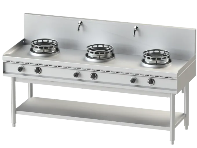 Wok Gaz Serie 700 - 3 Bruleurs - 3 x 13 kW - NAYATI