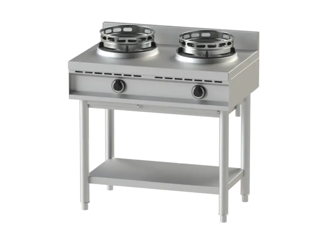 Wok Gaz Serie 600 - 2 Bruleurs - 2 x 13 kW - NAYATI