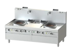 Wok Turbo Gaz Serie 900 - 2 Brûleurs + 2 Neutre - 2 x 40 kW - NAYATI